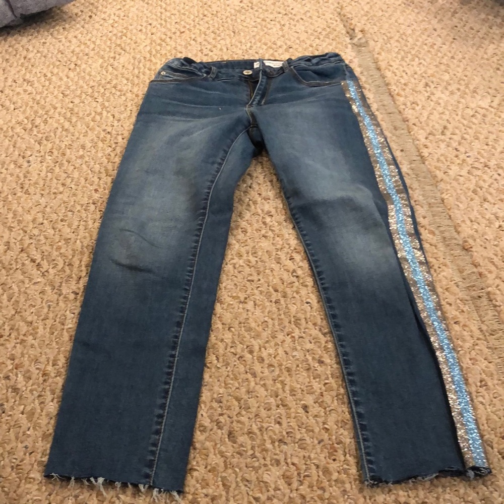 Denim collection with fancy sparky stripe jean